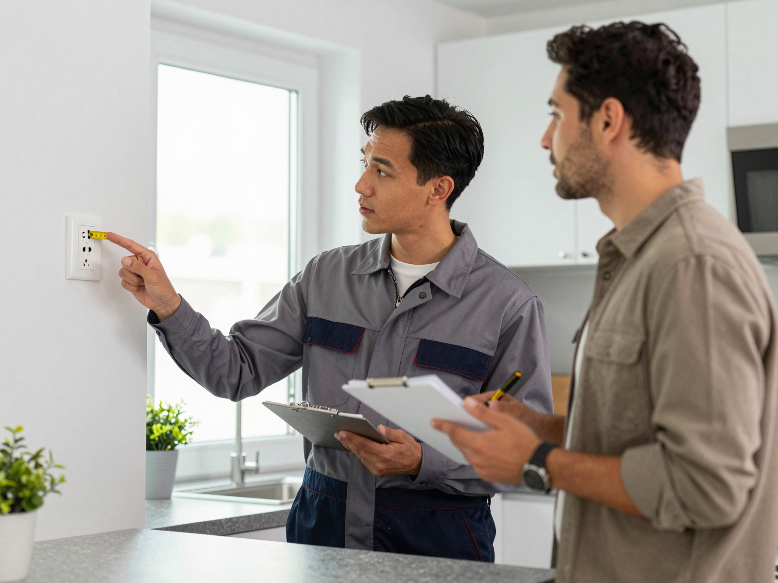 Completed electrical installation in a residential home